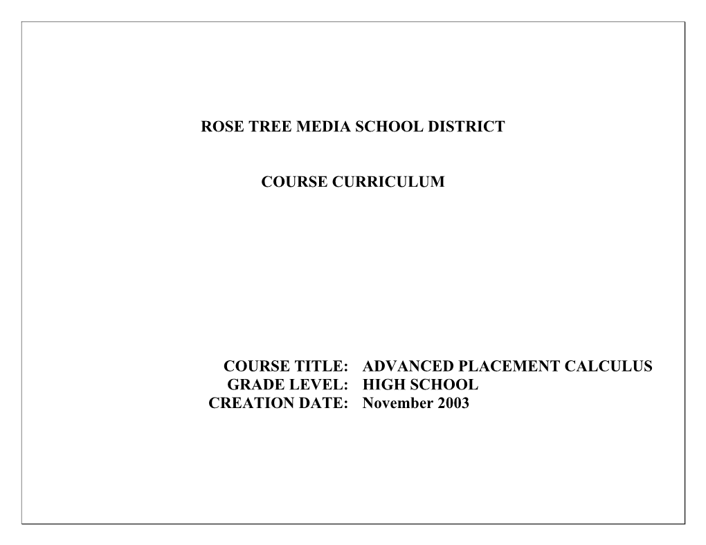 Rose Tree Media School District s11