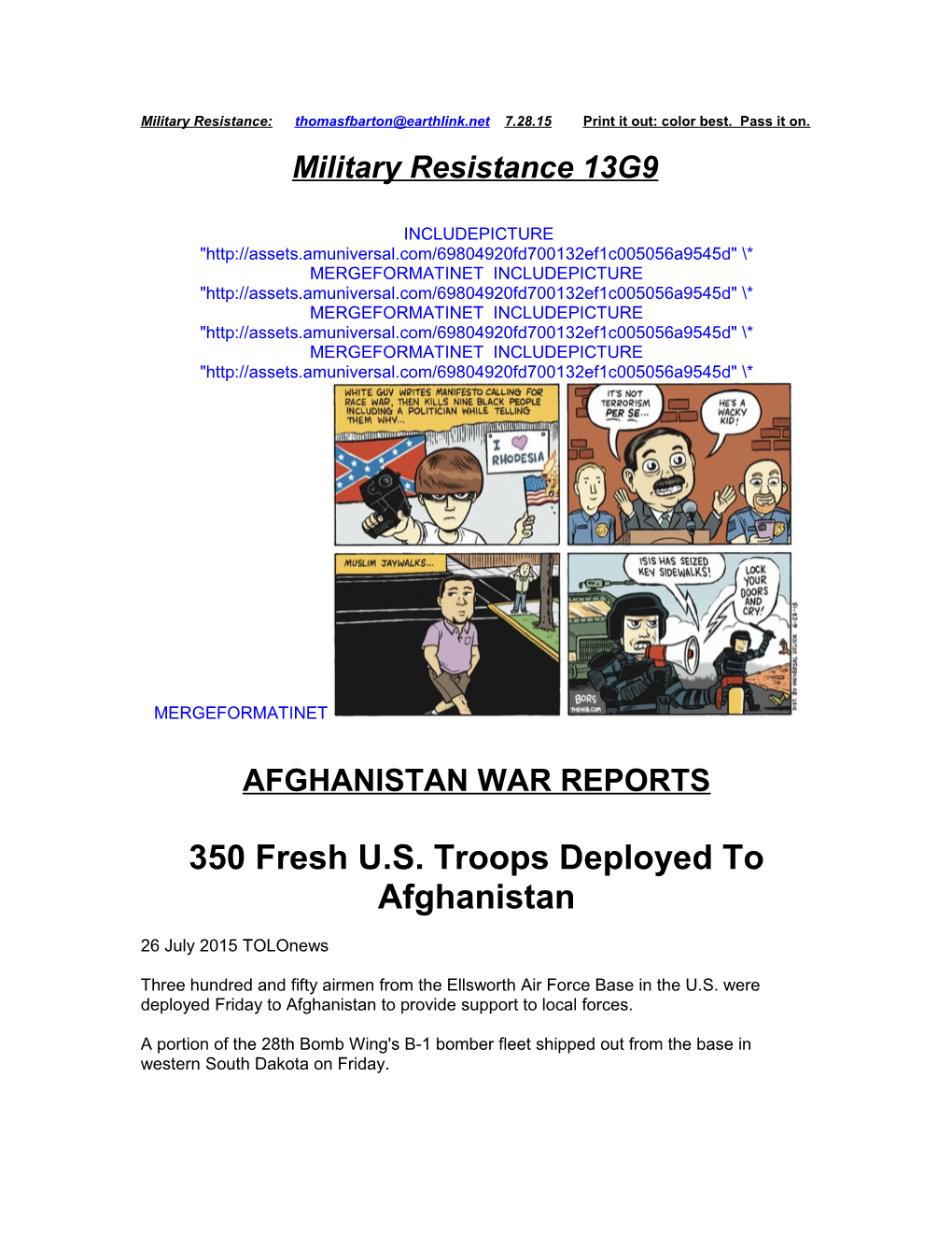 350 Fresh U.S. Troops Deployed to Afghanistan