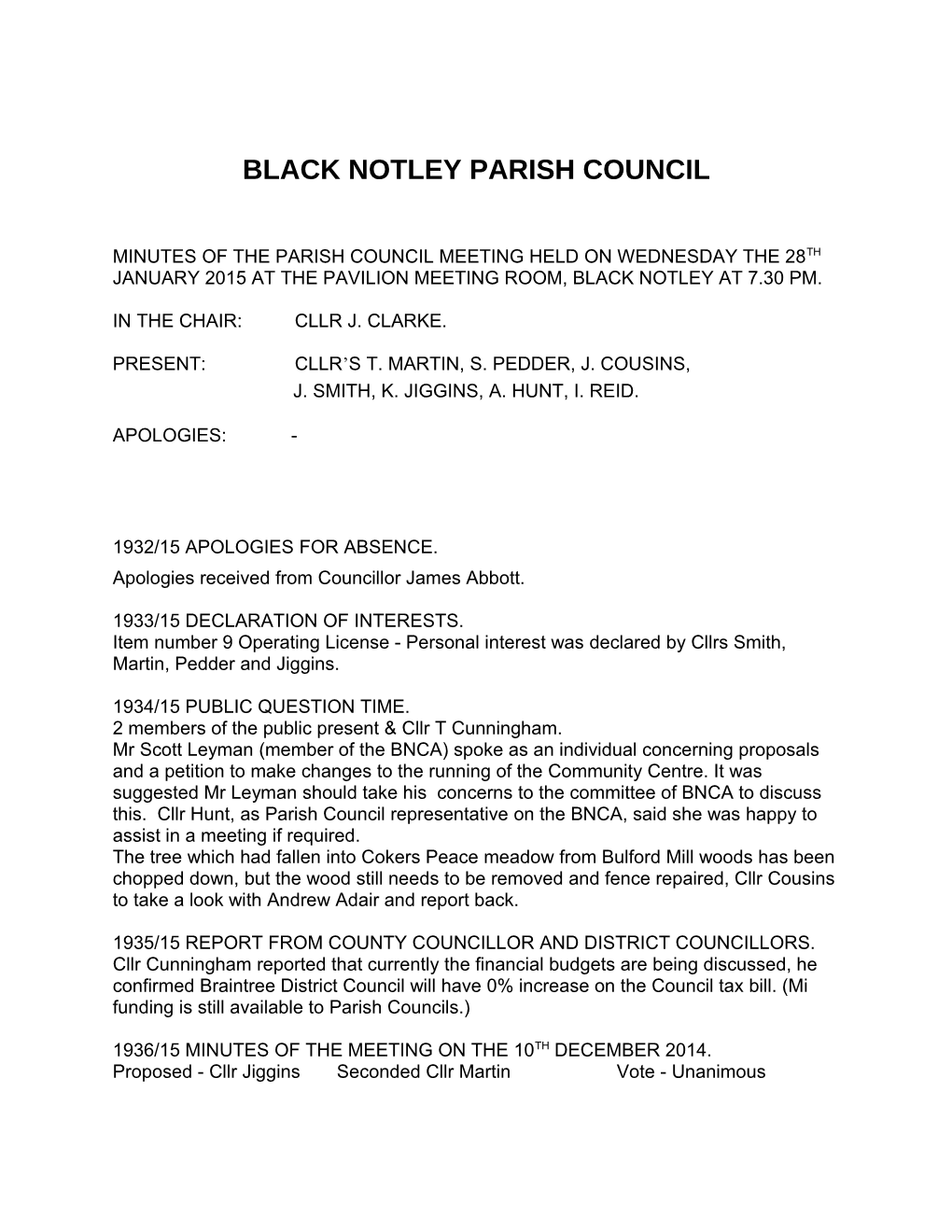 Black Notley Parish Council s2