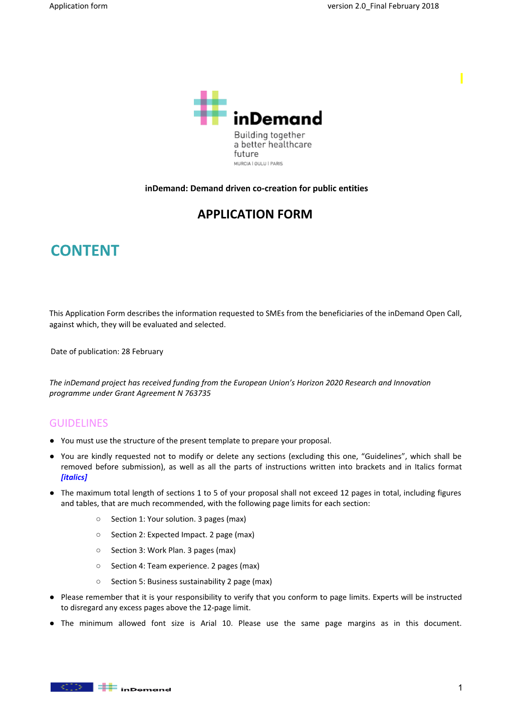 Indemand: Demand Driven Co-Creation for Public Entities