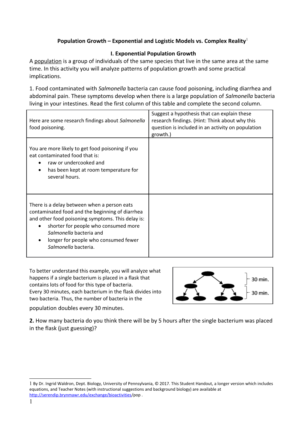 Population Growth Bio