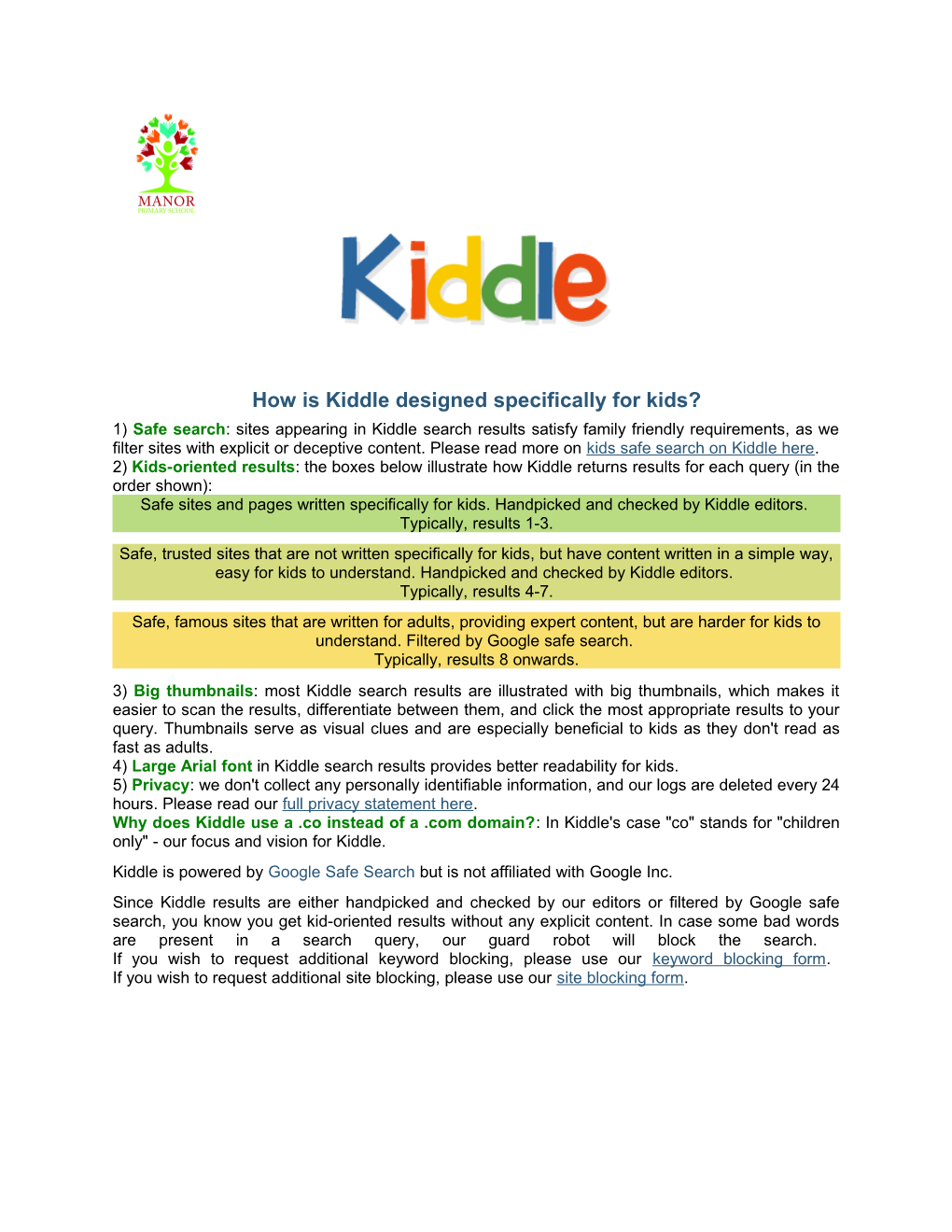 How Is Kiddle Designed Specifically for Kids?