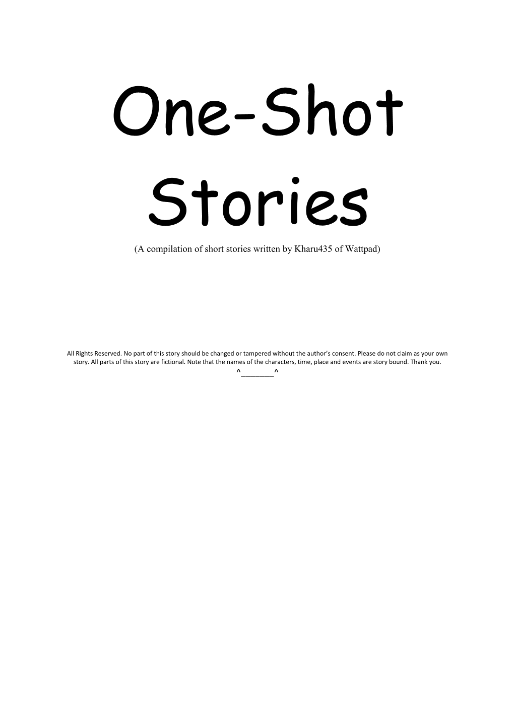 One-Shot Stories