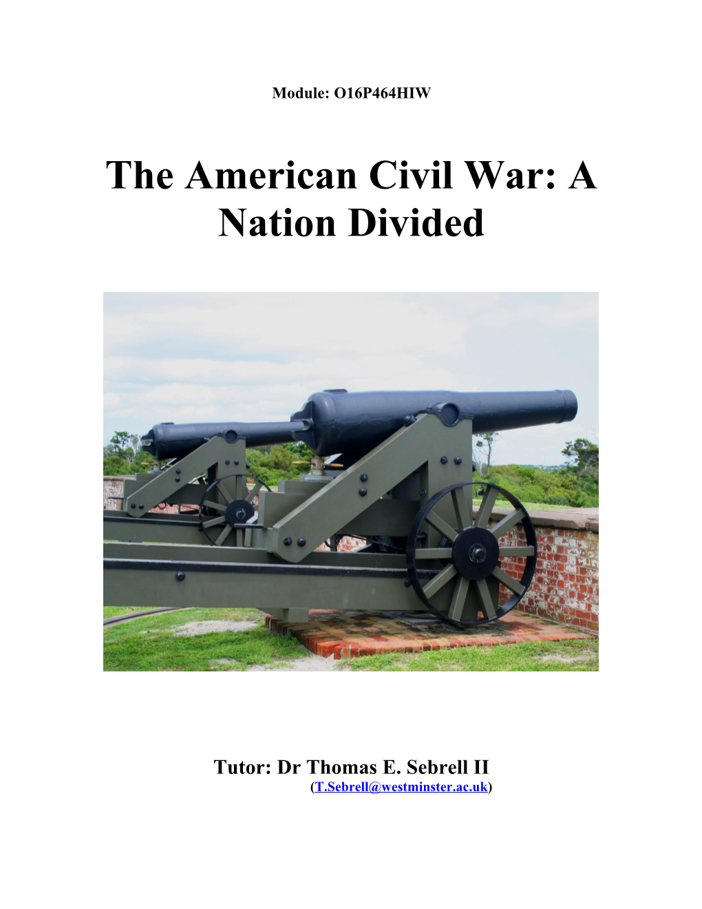 The American Civil War: a Nation Divided