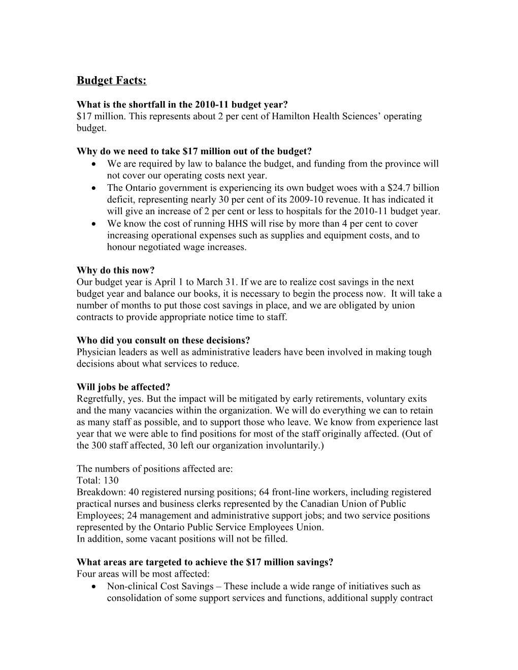 What Is the Shortfall in the 2010-11 Budget Year?