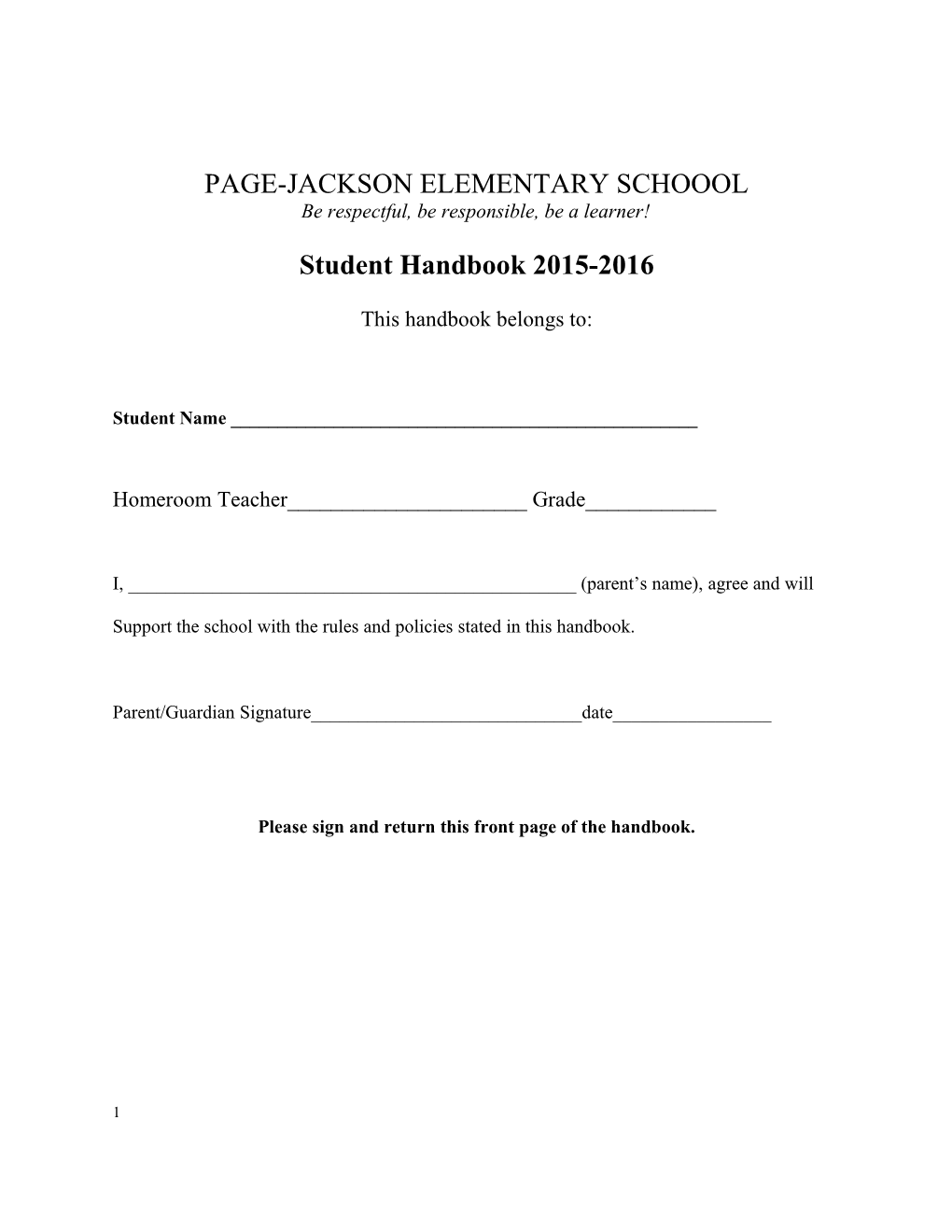 Page-Jackson Elementary Schoool