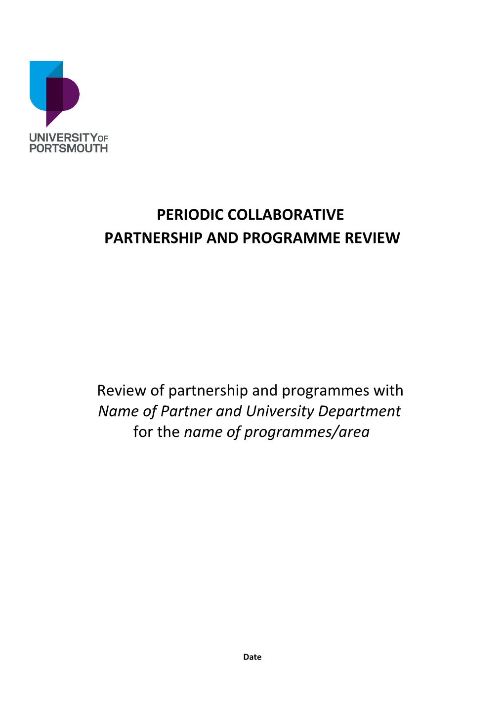 Partnership and Programme Review