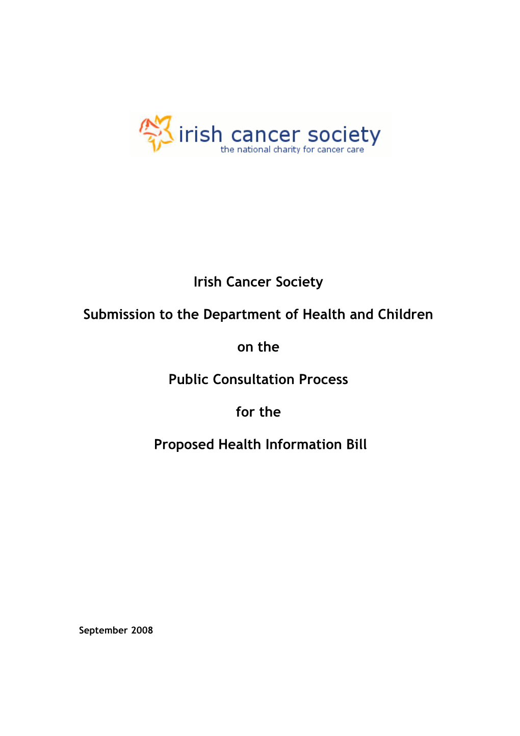 Public Consultation on Proposed Health Information Bill