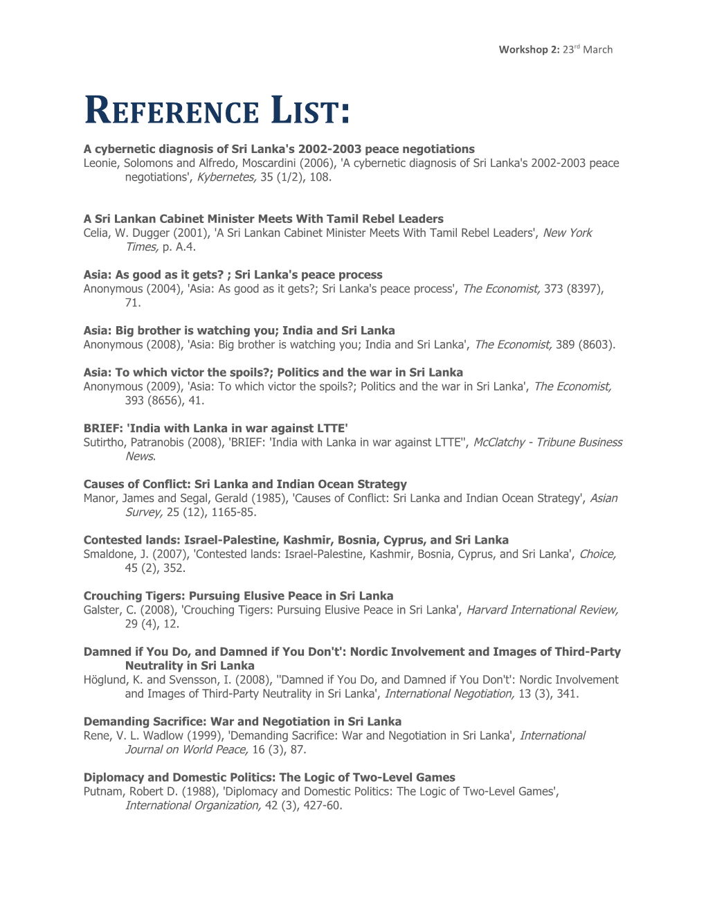 A Cybernetic Diagnosis of Sri Lanka's 2002-2003 Peace Negotiations