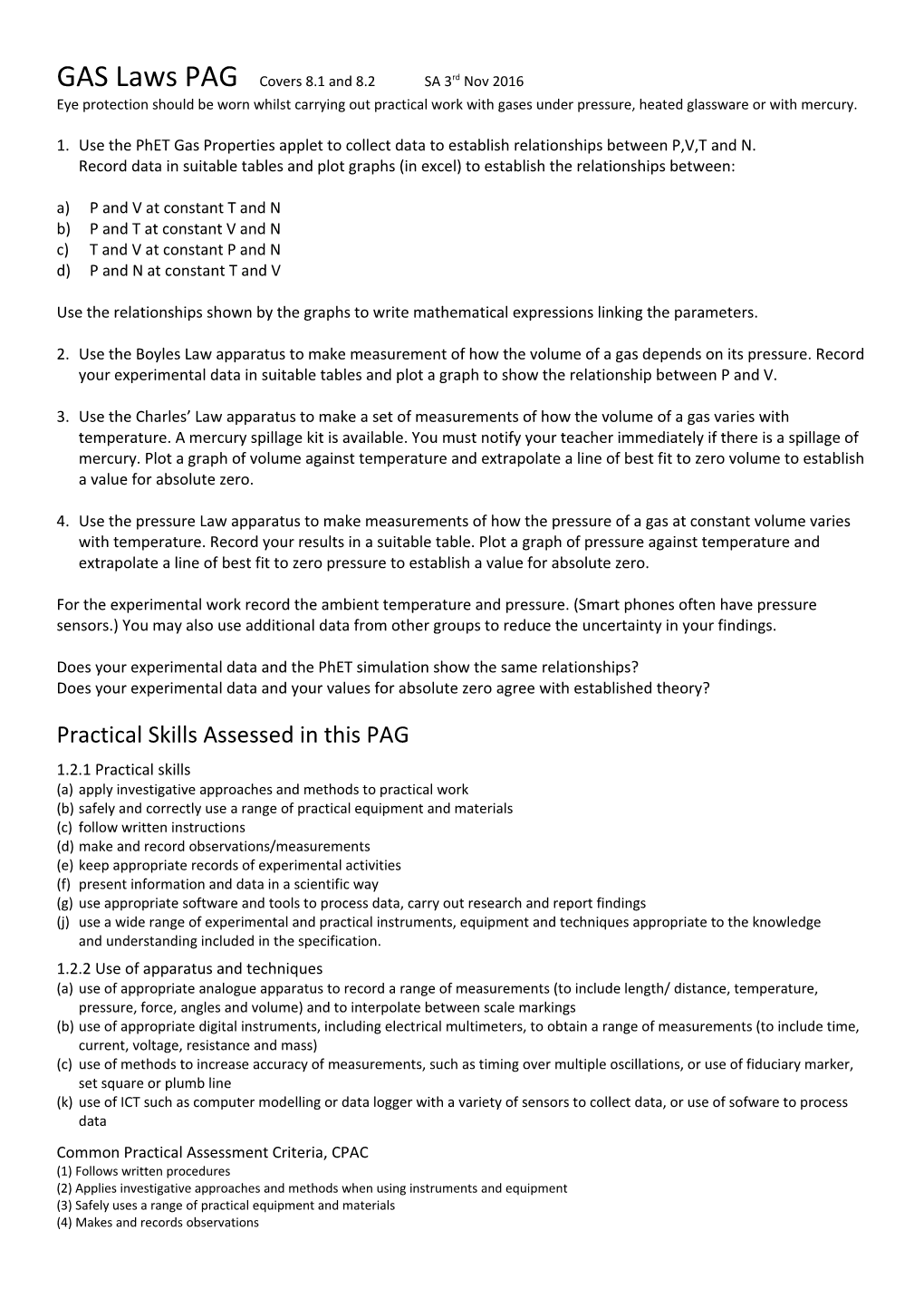 GAS Laws PAG Covers 8.1 and 8.2 SA 3Rd Nov 2016