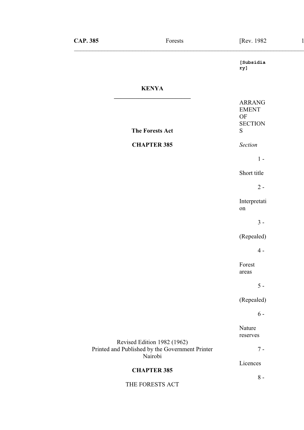Printed and Published by the Government Printer