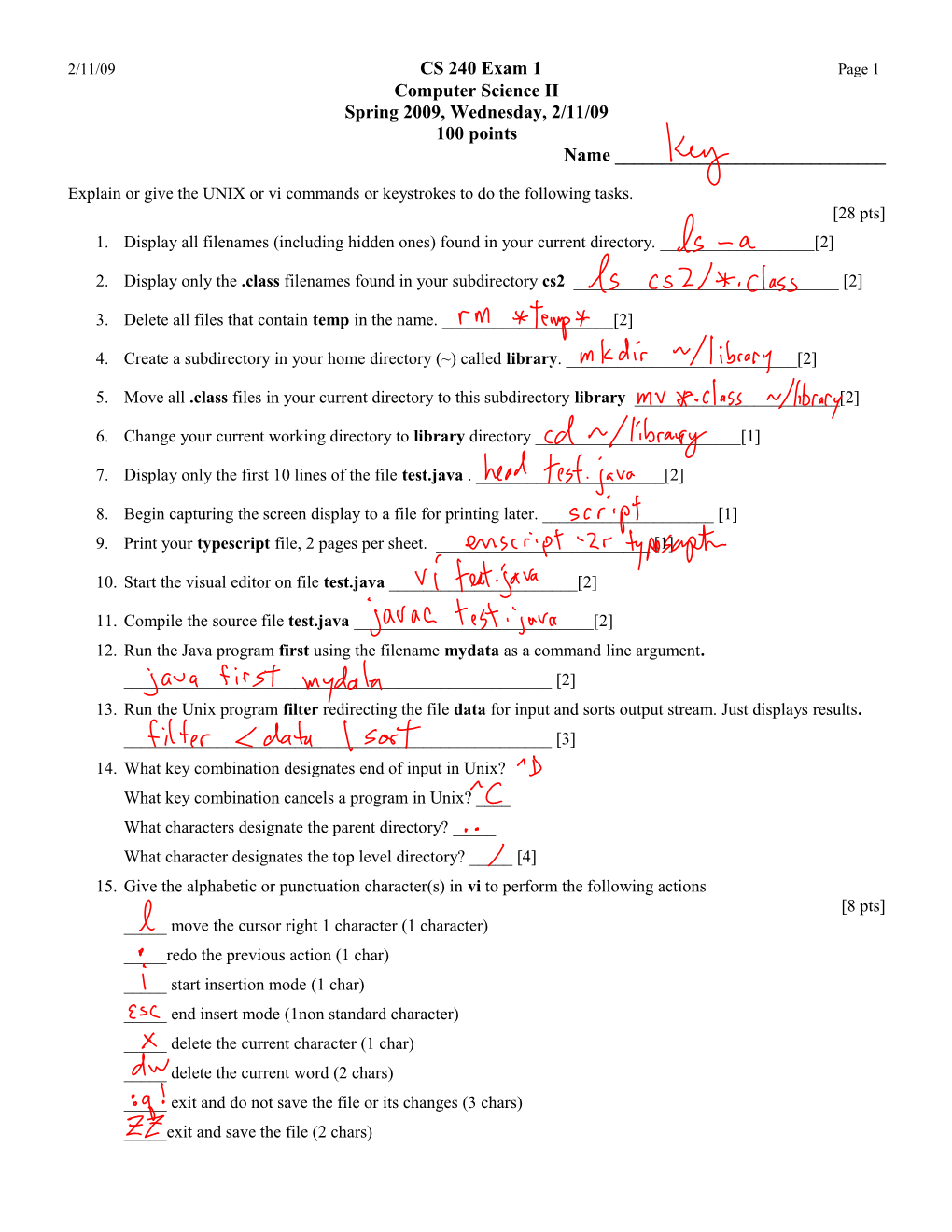 Computer Science II s1