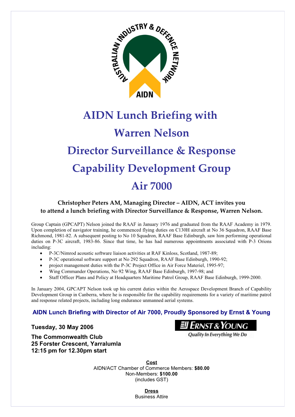 AIDN Lunch Briefing With