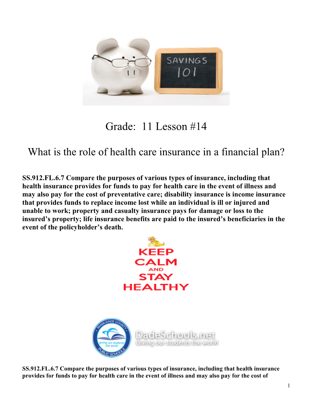 What Is the Role of Health Care Insurance in a Financial Plan?