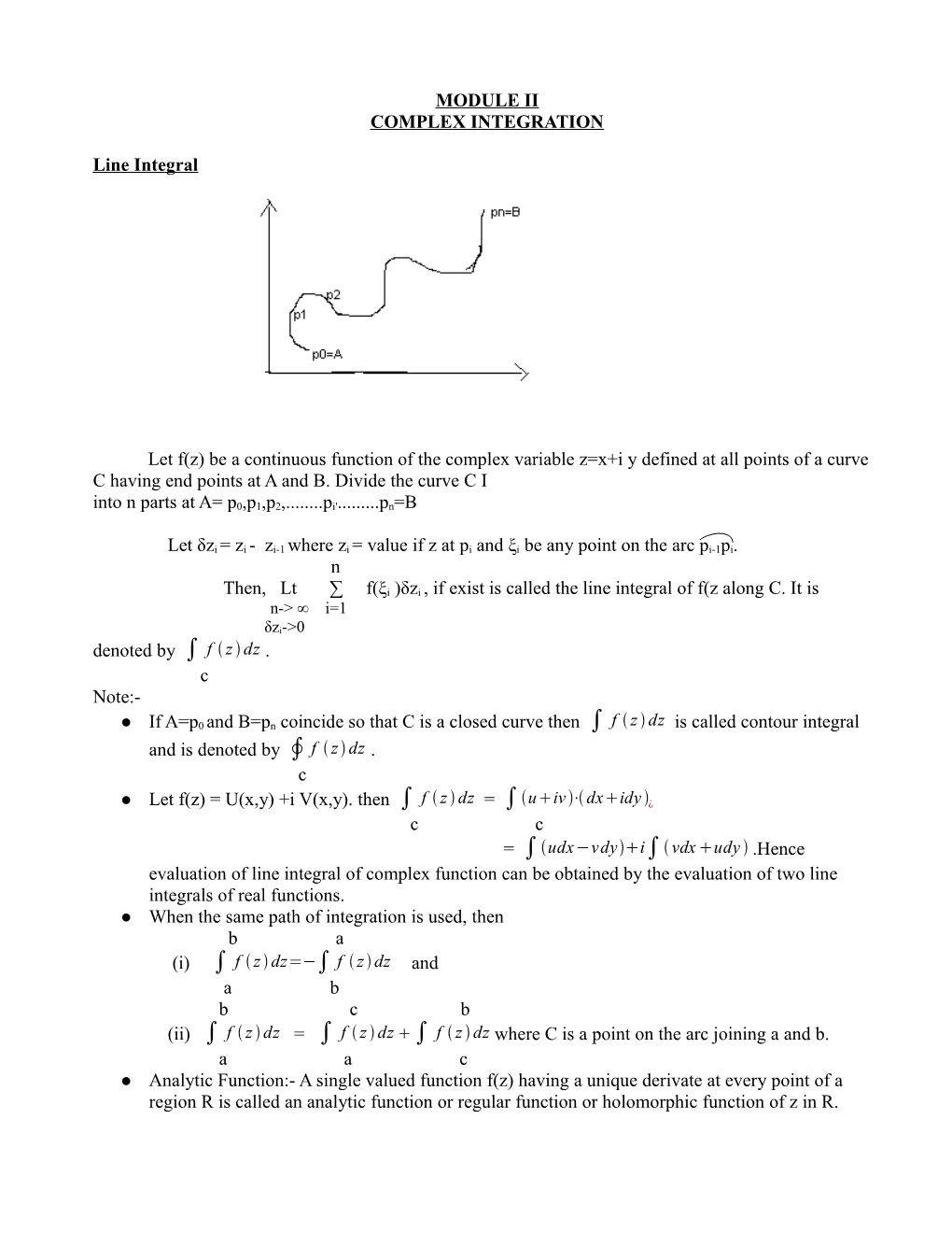 Complex Integration