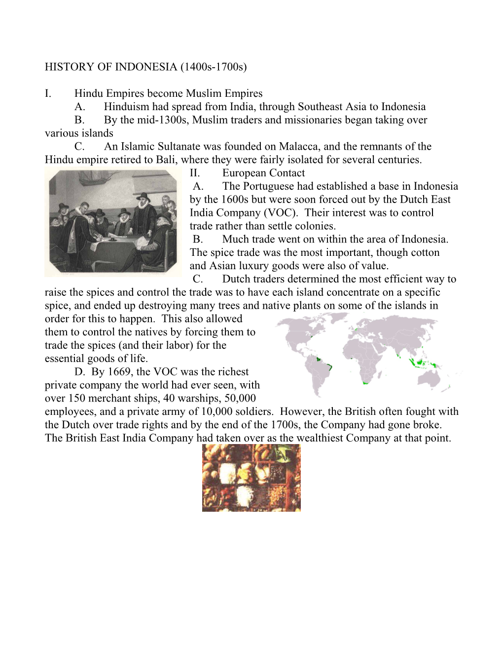 HISTORY of INDONESIA (1400S-1700S)