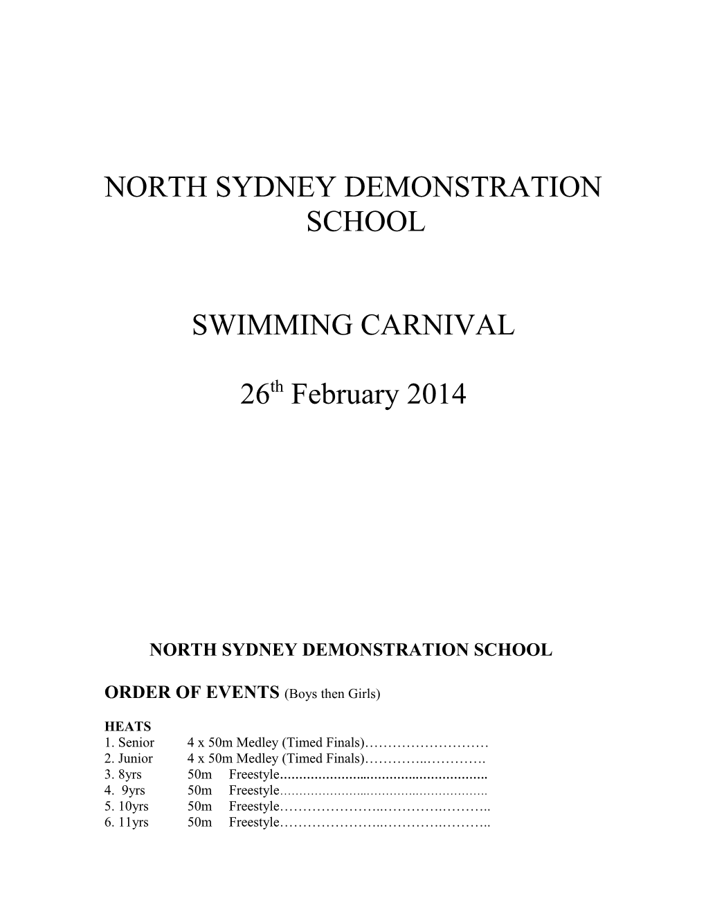 North Sydney Demonstration School