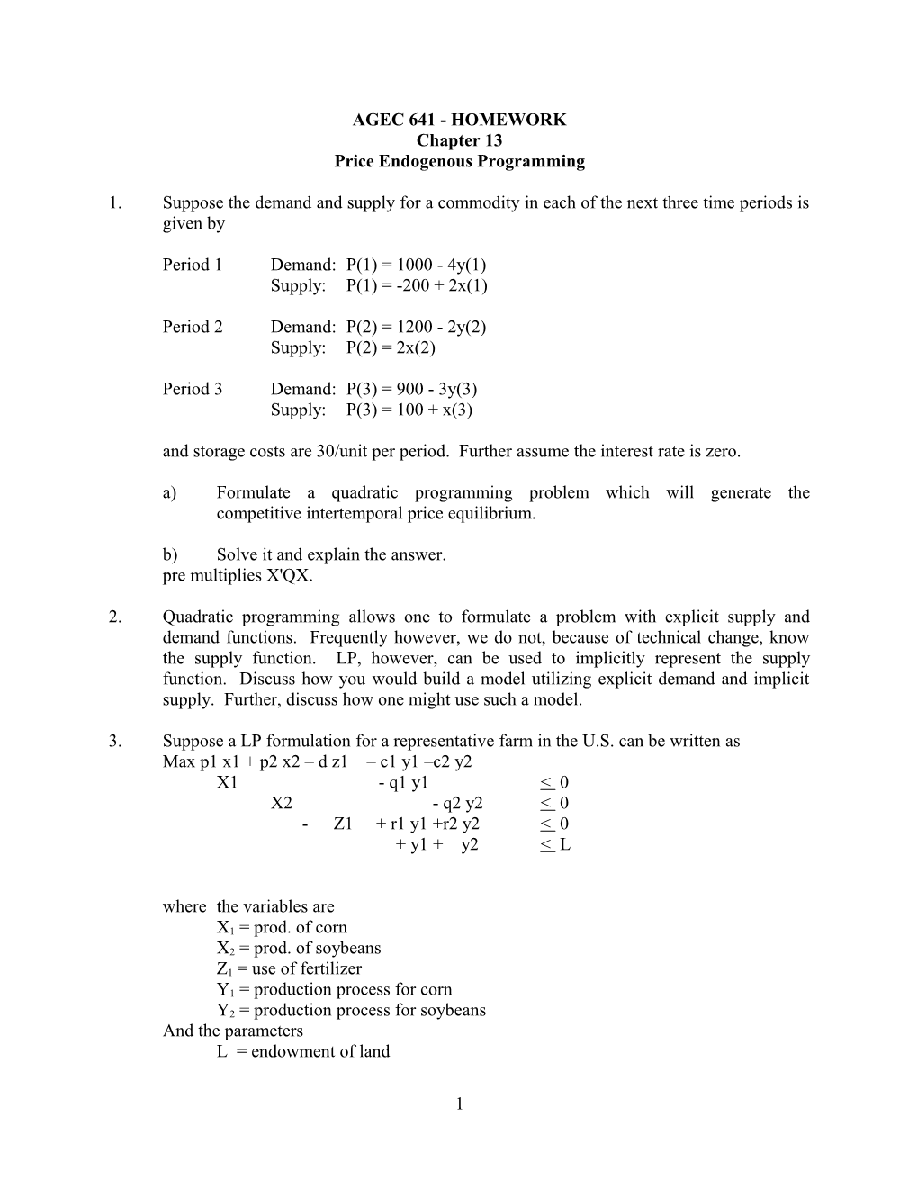 Agec 641 - Homework