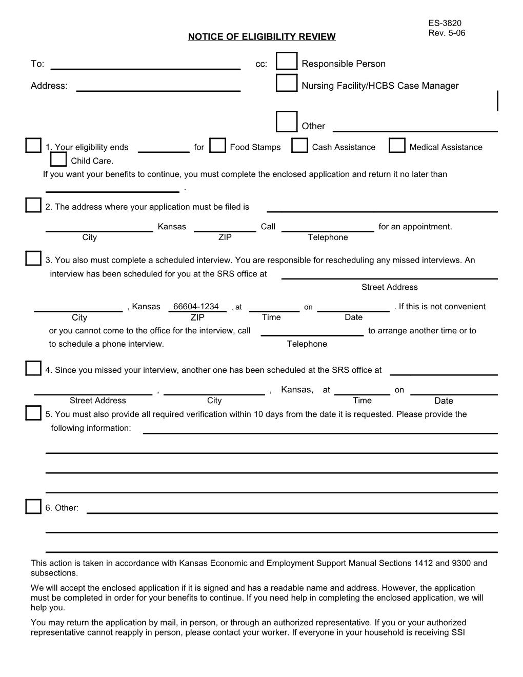 This Form Supersedes IM-3820, 5-03. Previous Versions May Be Used Until Supplies Are Exhausted