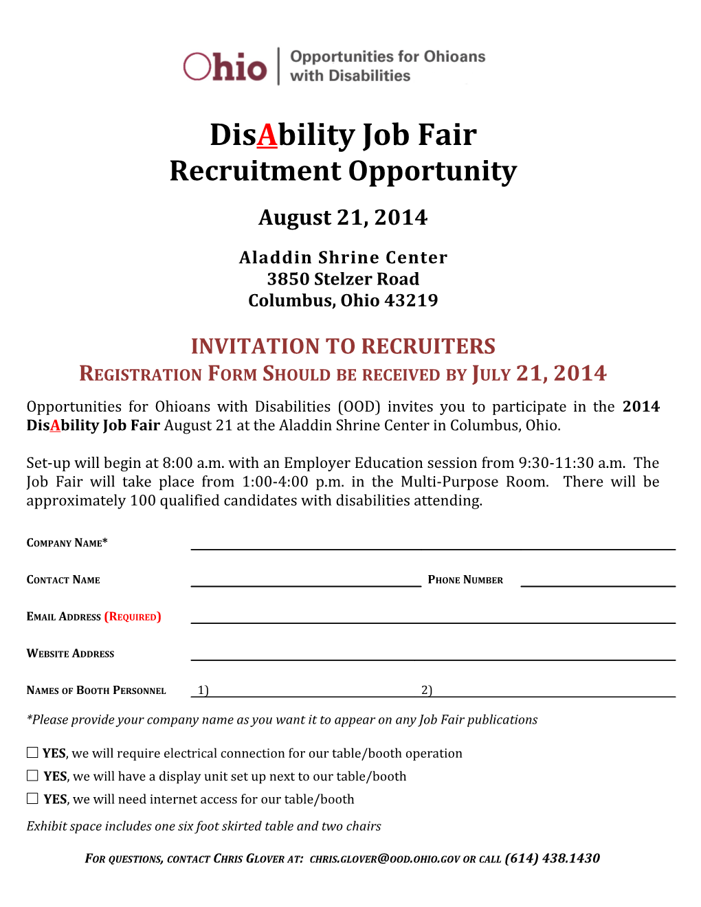 Disability Job Fair