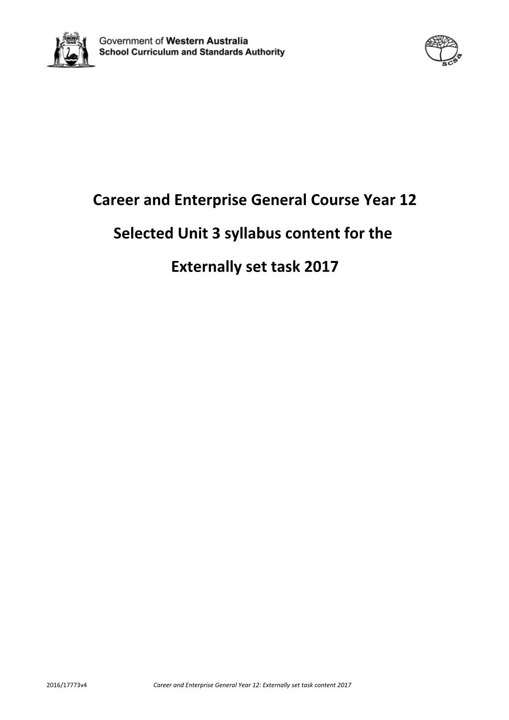 Career and Enterprise General Course Year 12