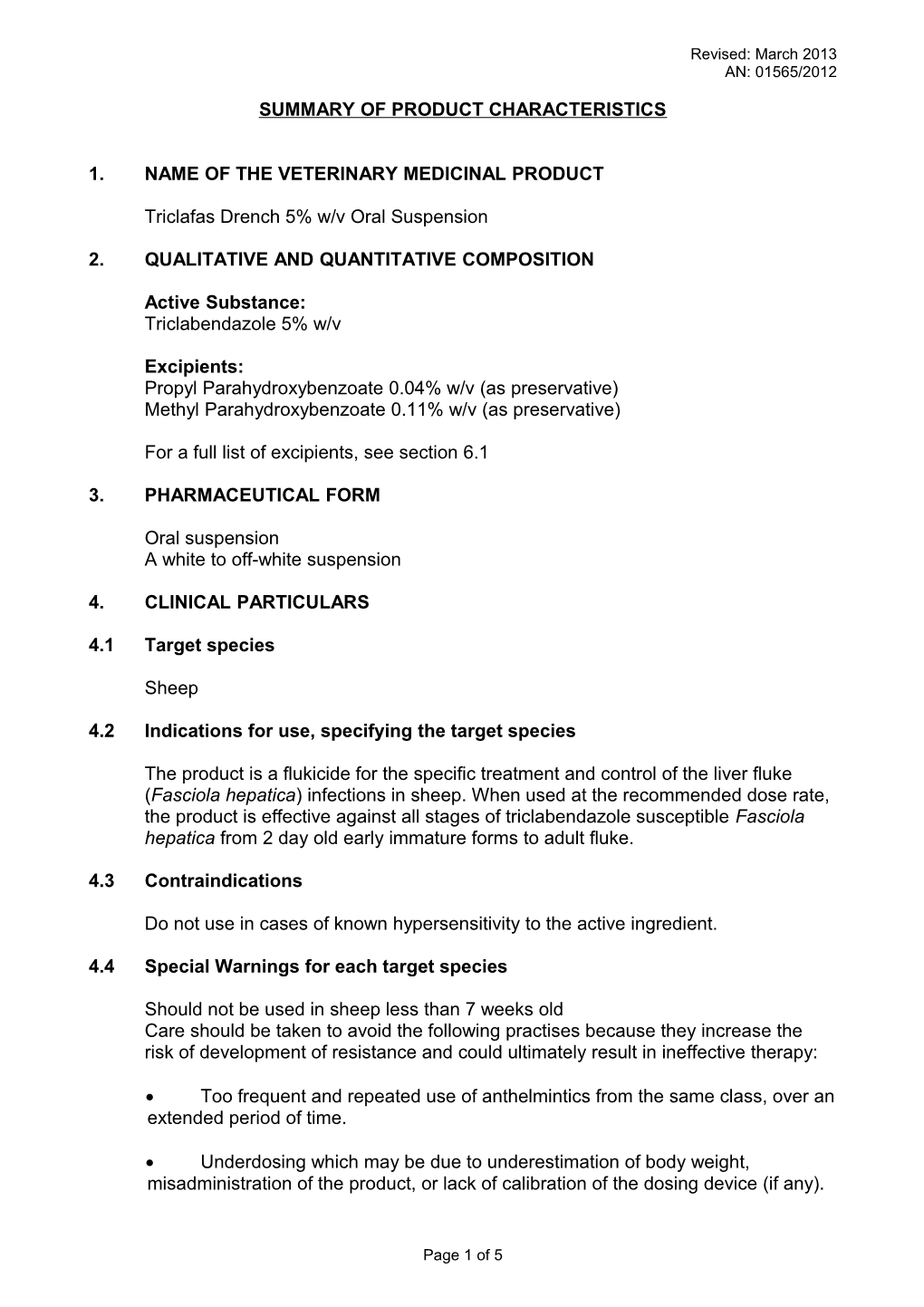 1. Name of the Veterinary Medicinal Product s22