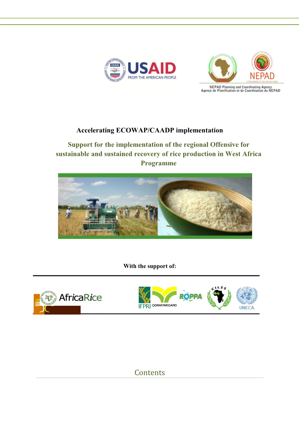 Accelerating ECOWAP/CAADP Implementation