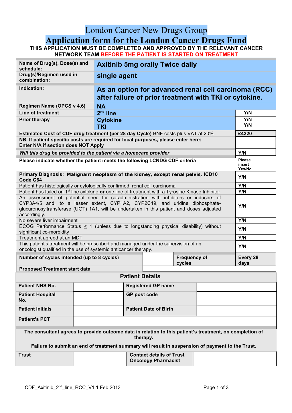 Name of Drug(S), Dose(S) and Schedule