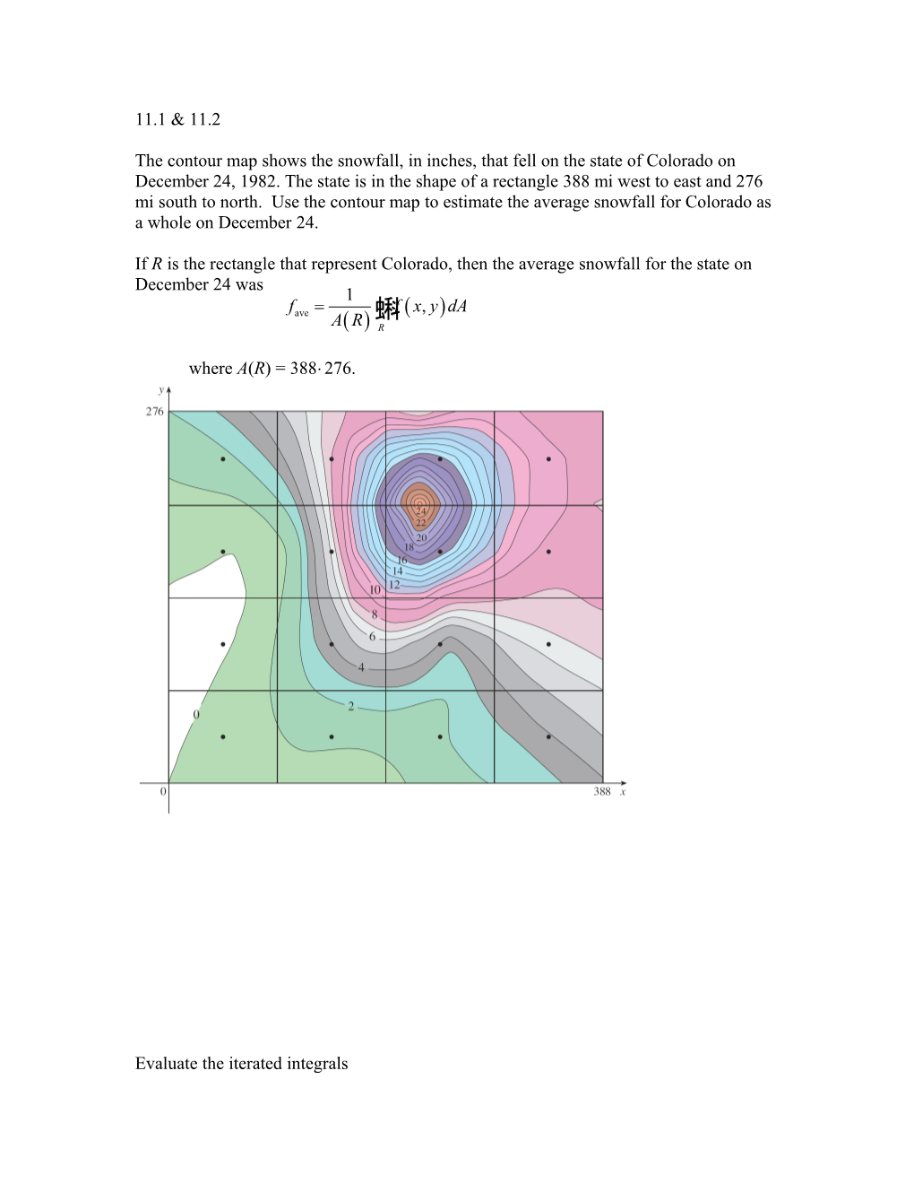 Evaluate the Iterated Integrals