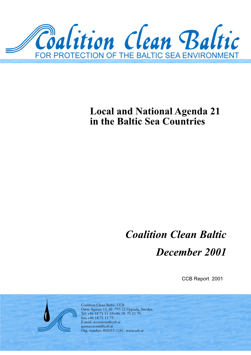Local and National Agenda 21 in the Baltic Sea Countries