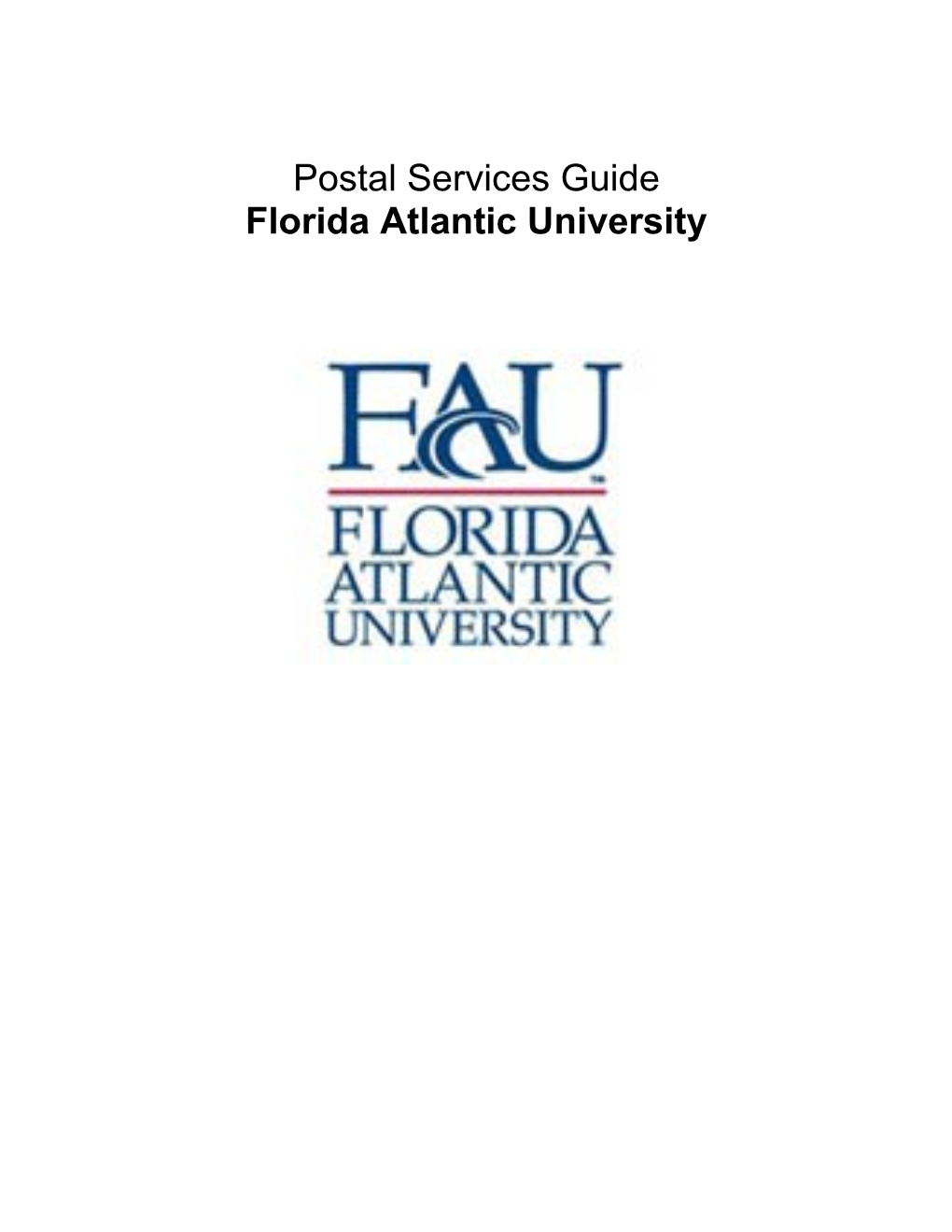 Postal Services Guide