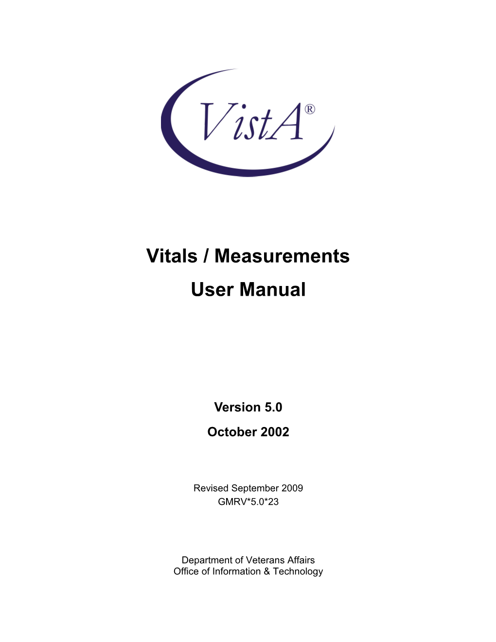 Vitals 5.0 User Manual