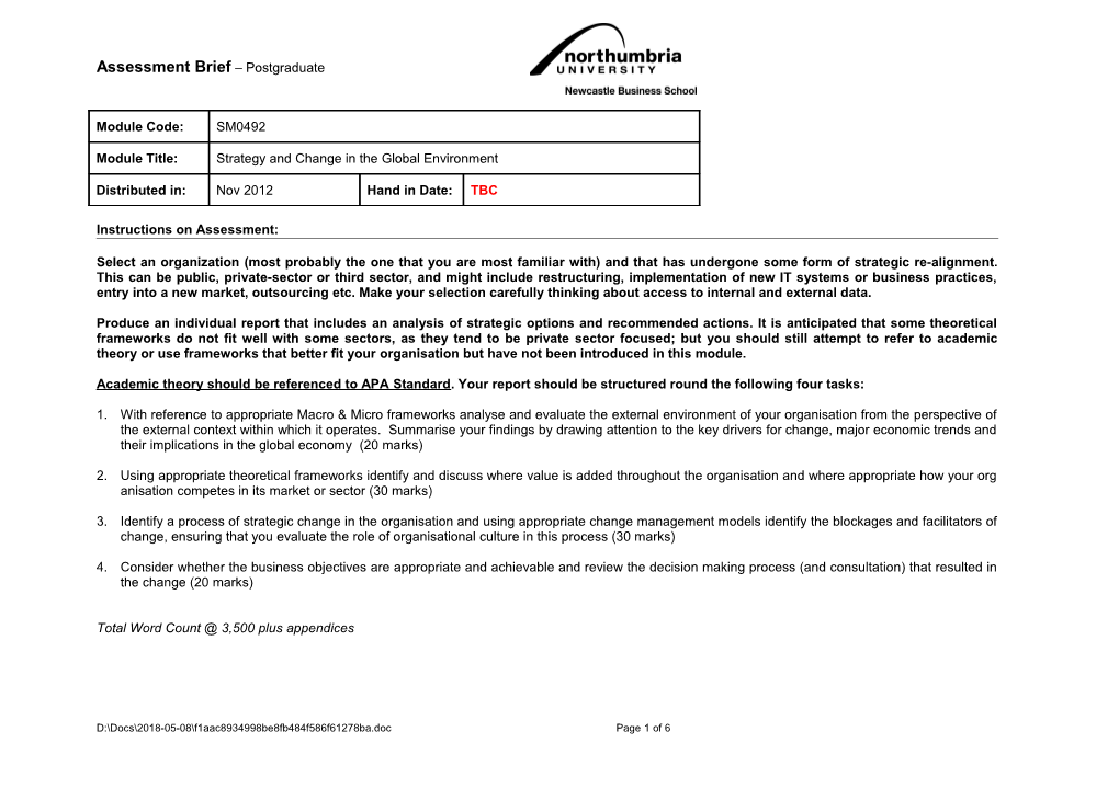 Instructions on Assessment s1