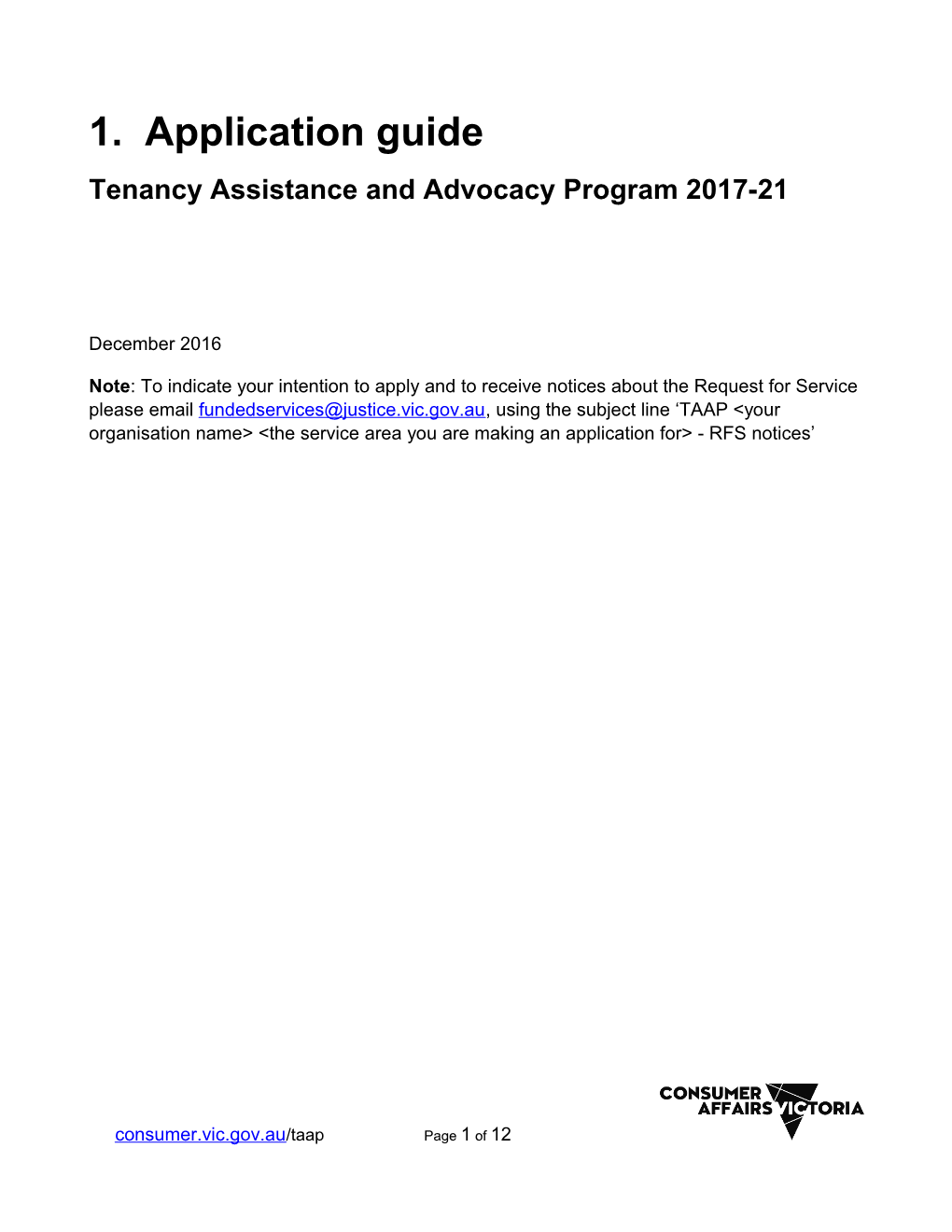 TAAP 2017-21 Application Guide December 2016