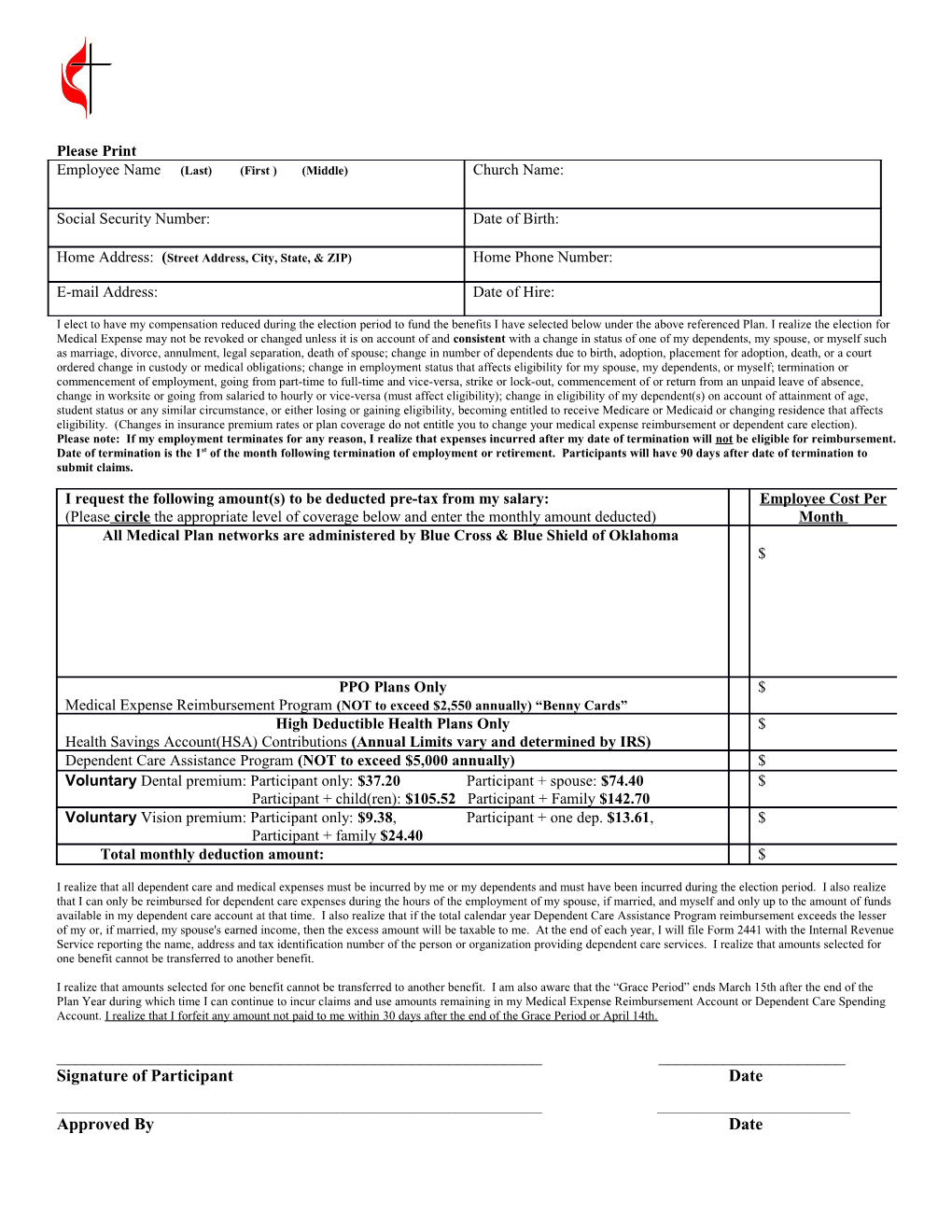 Employee Election Form