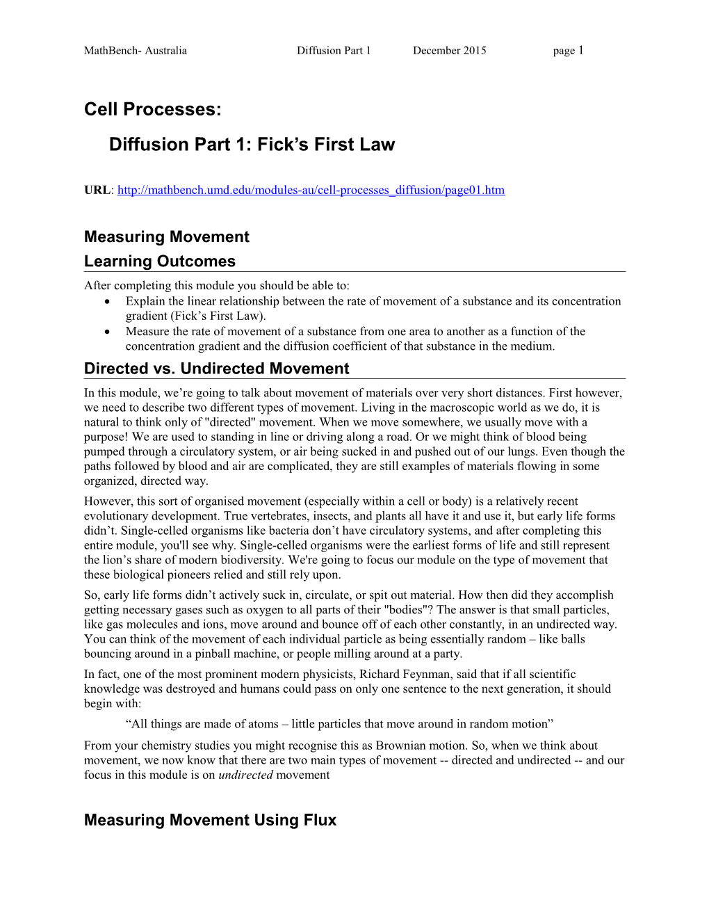 Diffusion Part 1: Fick S First Law