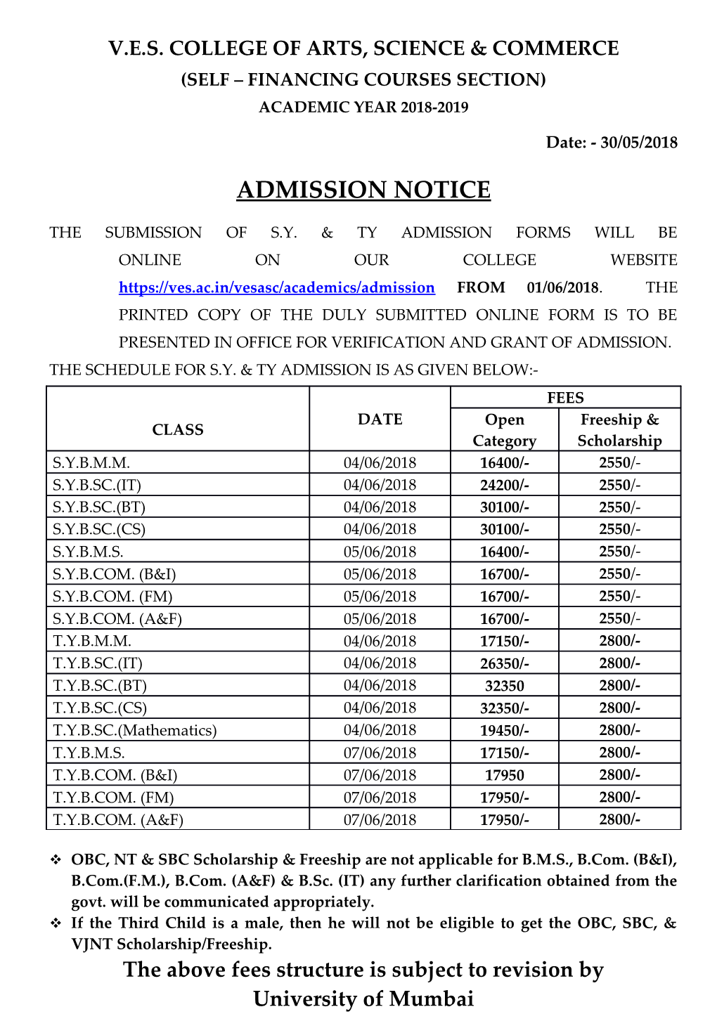 V.E.S. College of Arts, Science & Commerce