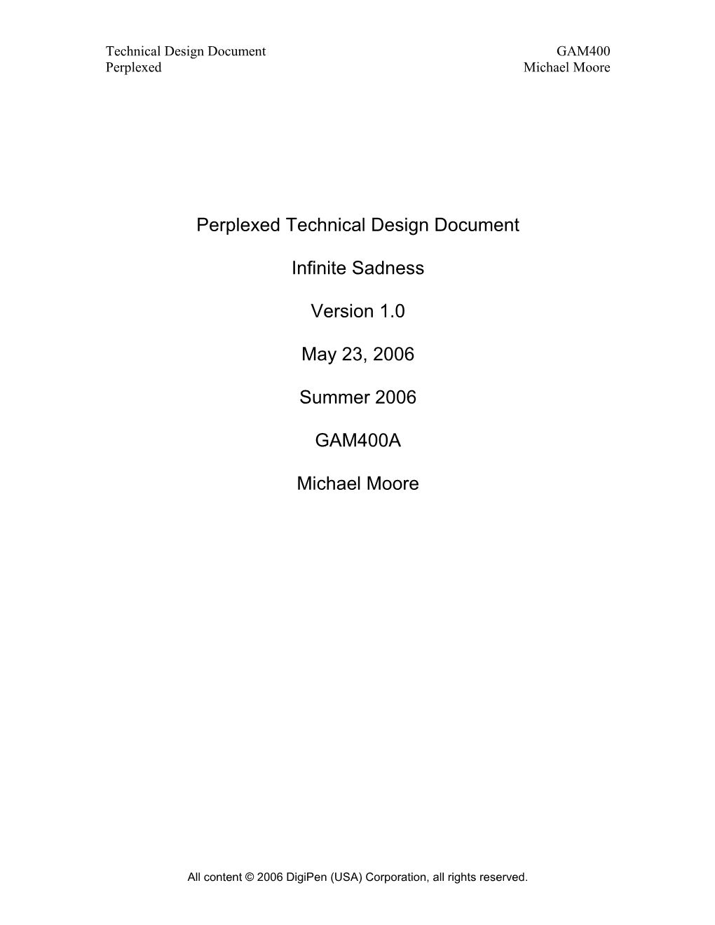 Perplexed Technical Design Document