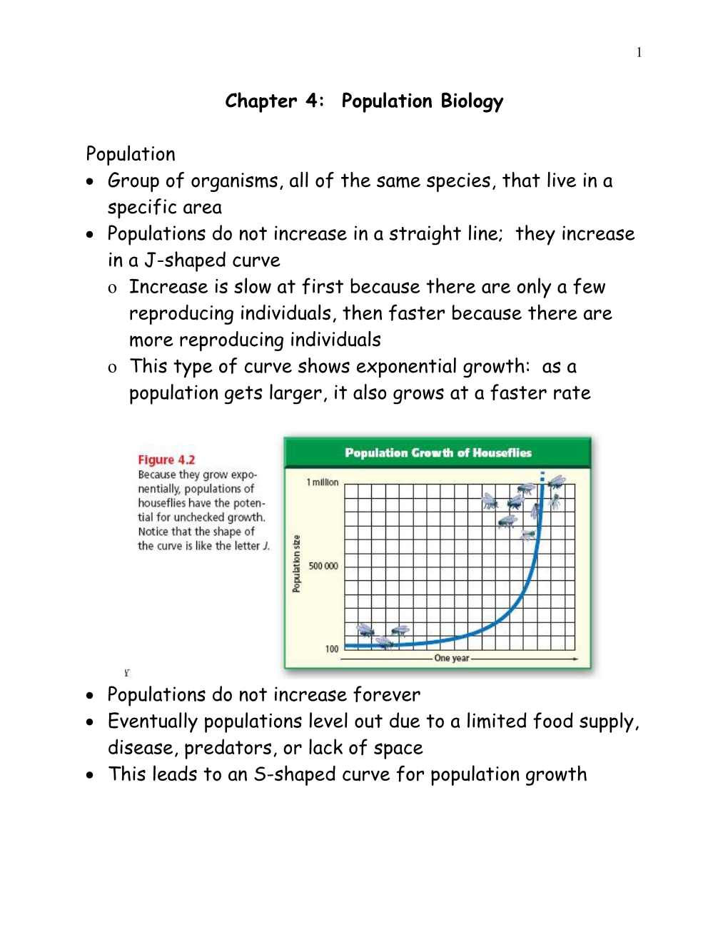 Chapter 4: Population Biology