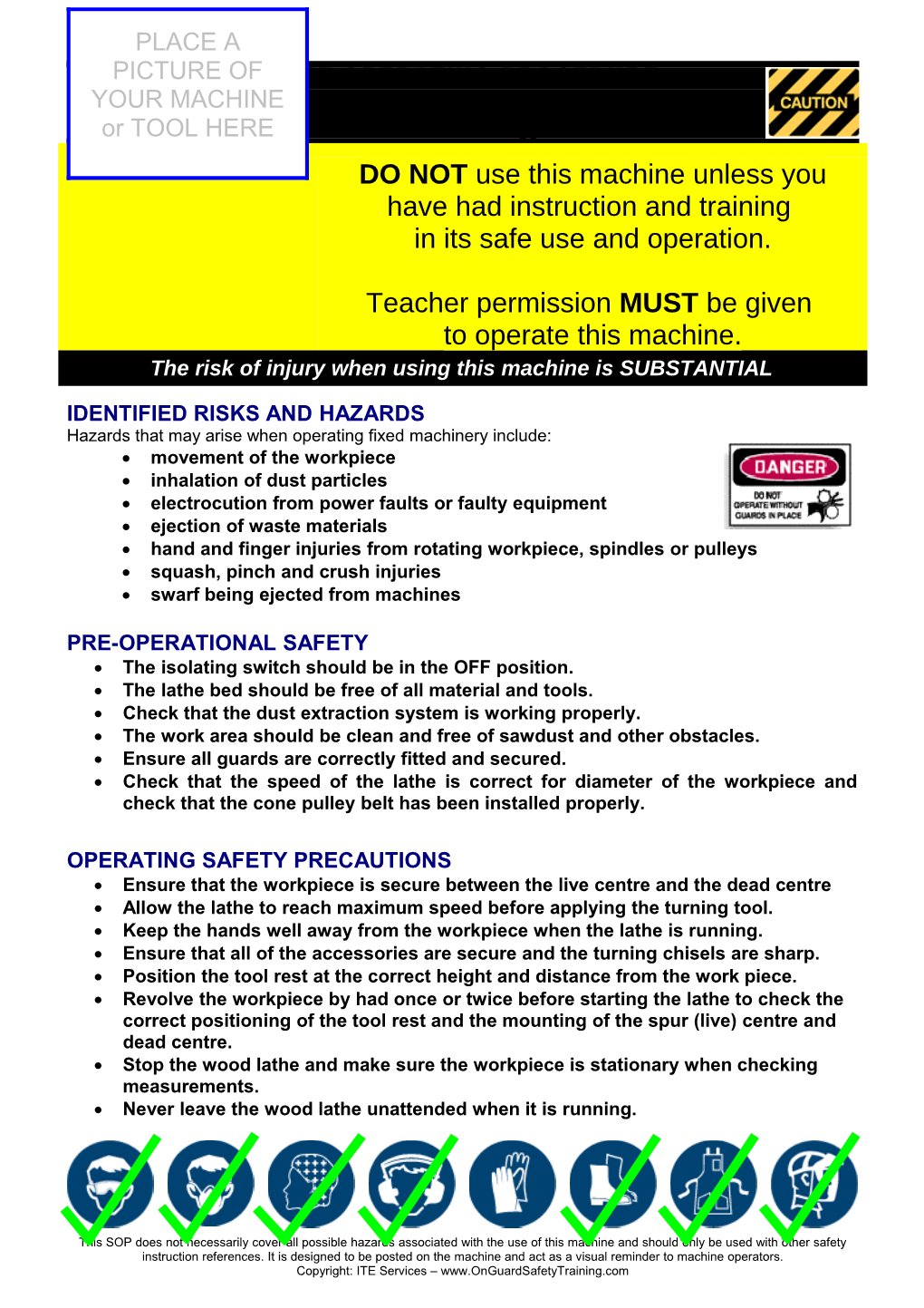 Safety Operating Procedure s16