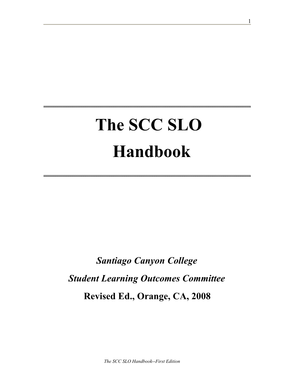 Intro to Slos Handbook 2008