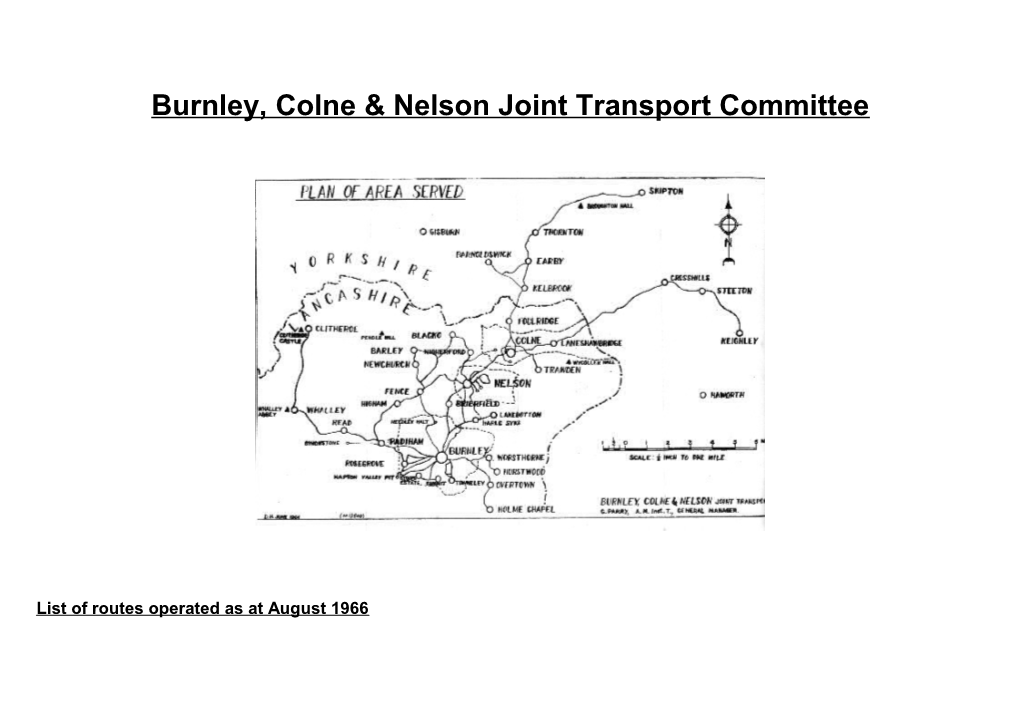 Burnley, Colne & Nelson Joint Transport Committee