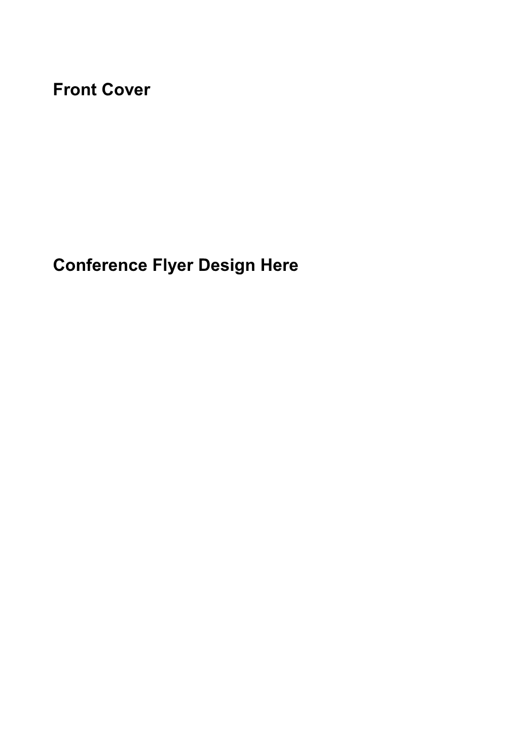 Conference Flyer Design Here