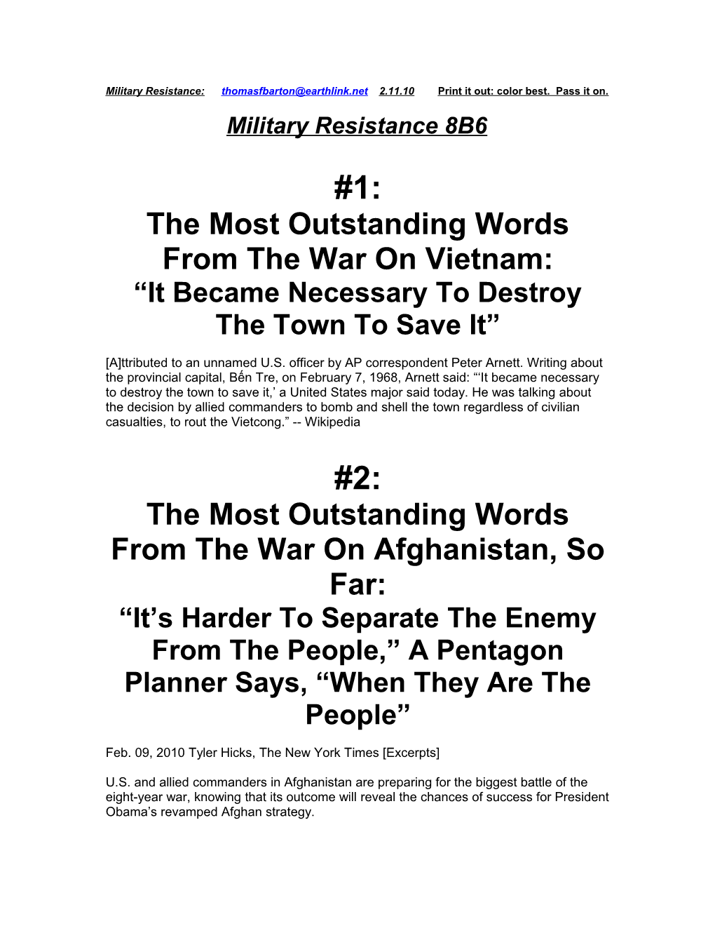 The Most Outstandingwordsfrom the War on Vietnam