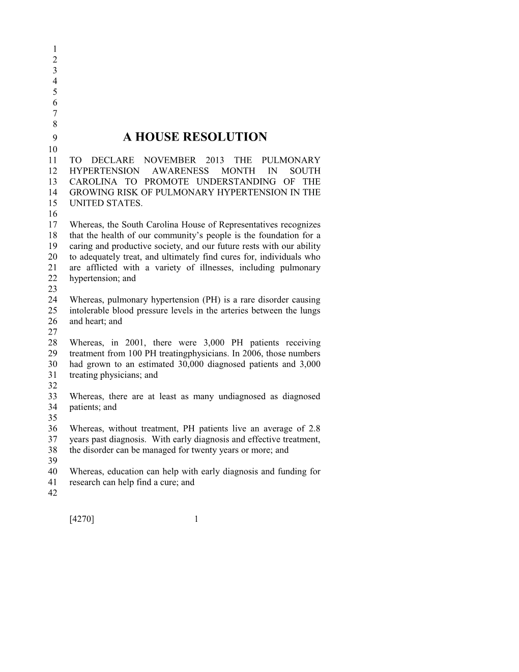 A House Resolution s15