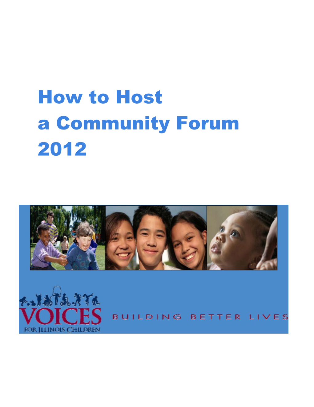 How to Host a Community Forum