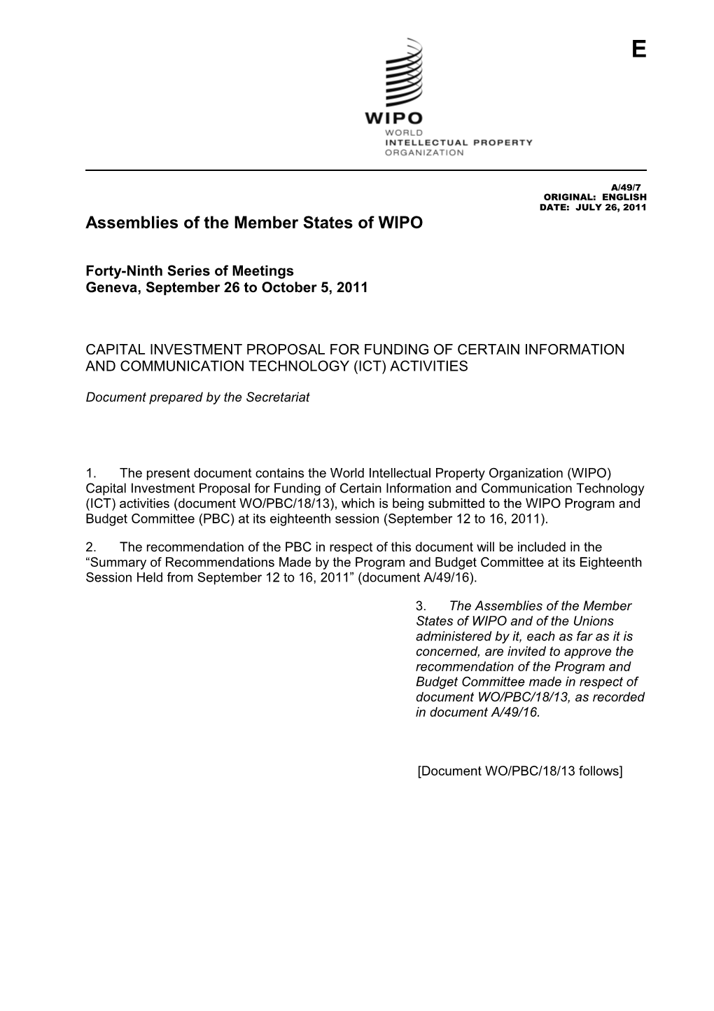 Assemblies of the Member States of WIPO s7