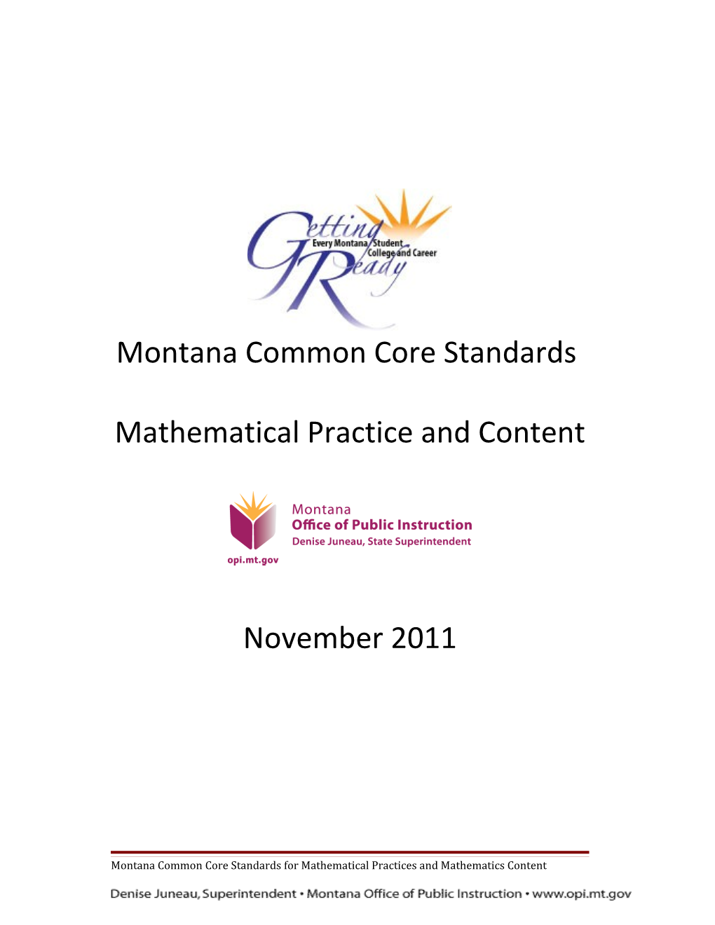 Montana Common Core Standards