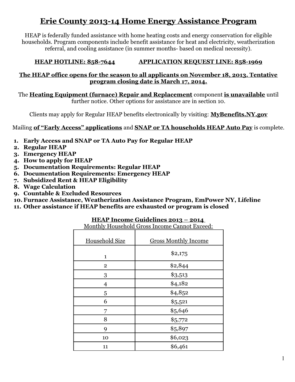 The 2013-14 Home Energy Assistance Program