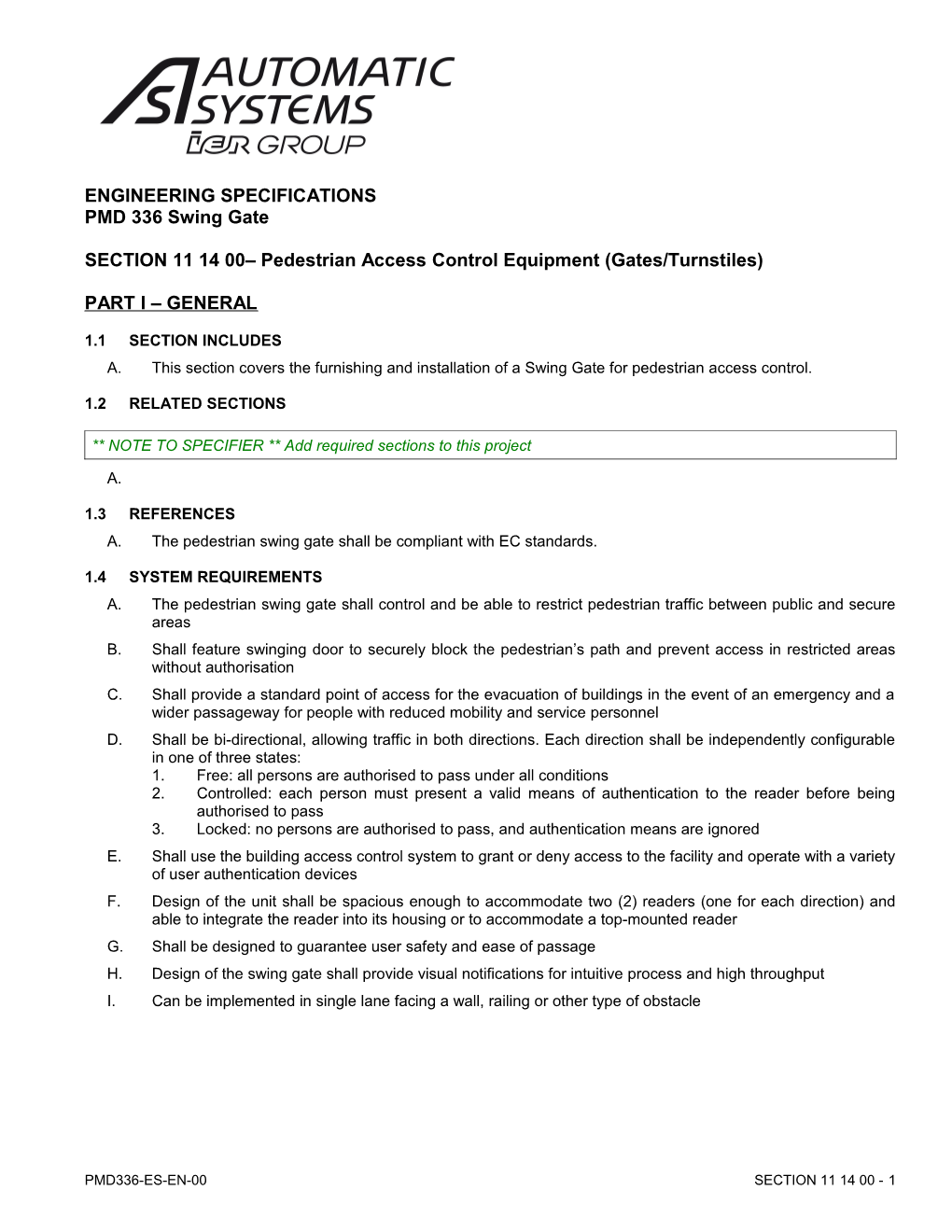 Section 10451 - Optical Turnstiles s1